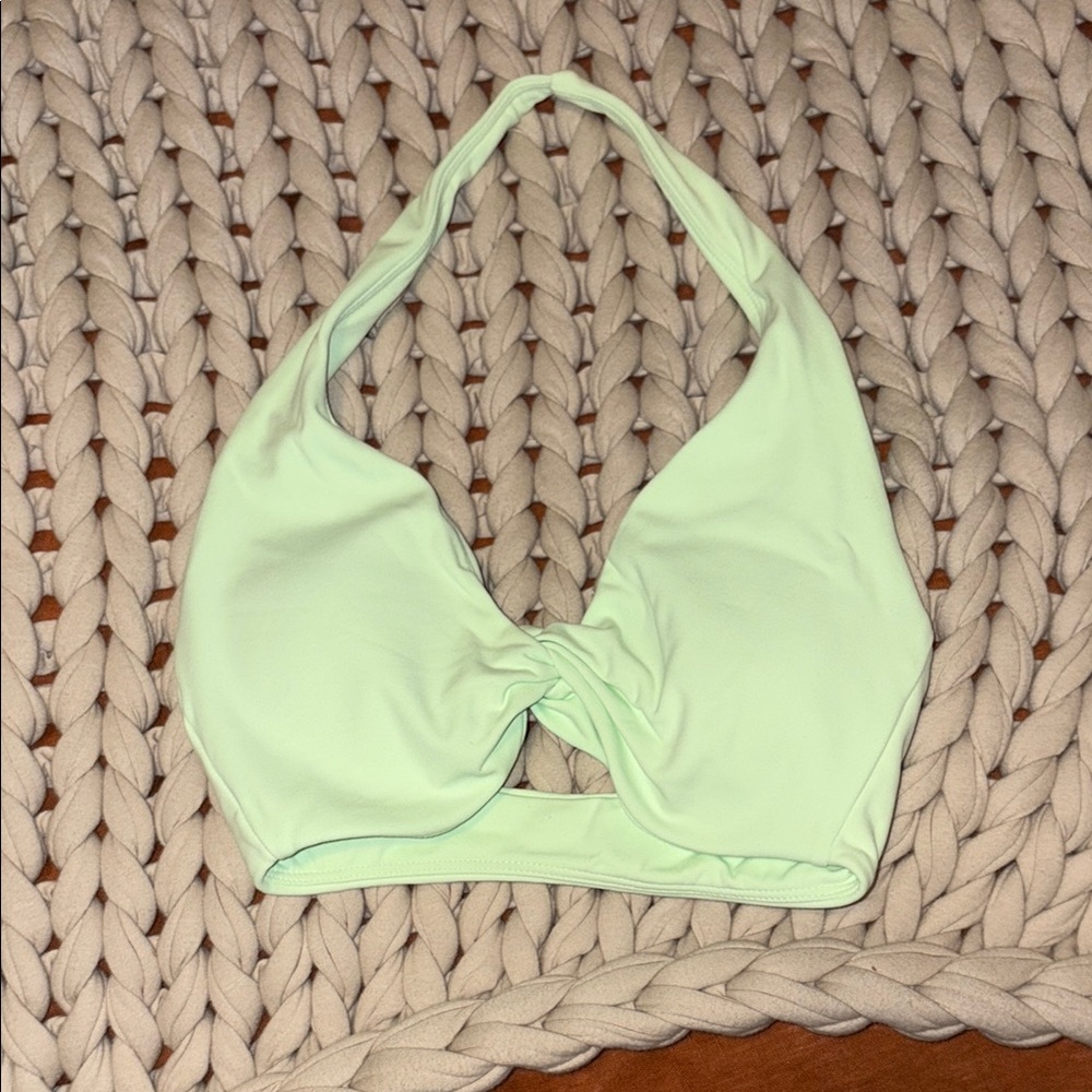 Twisted halter sports bra